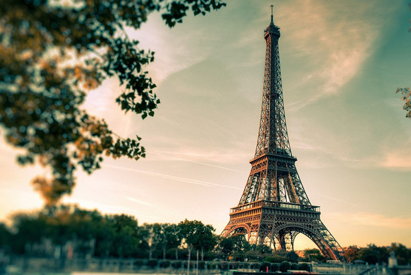 Ansicht des Eiffelturms in Paris