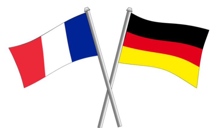 Fahne Deutschland und Frankreich