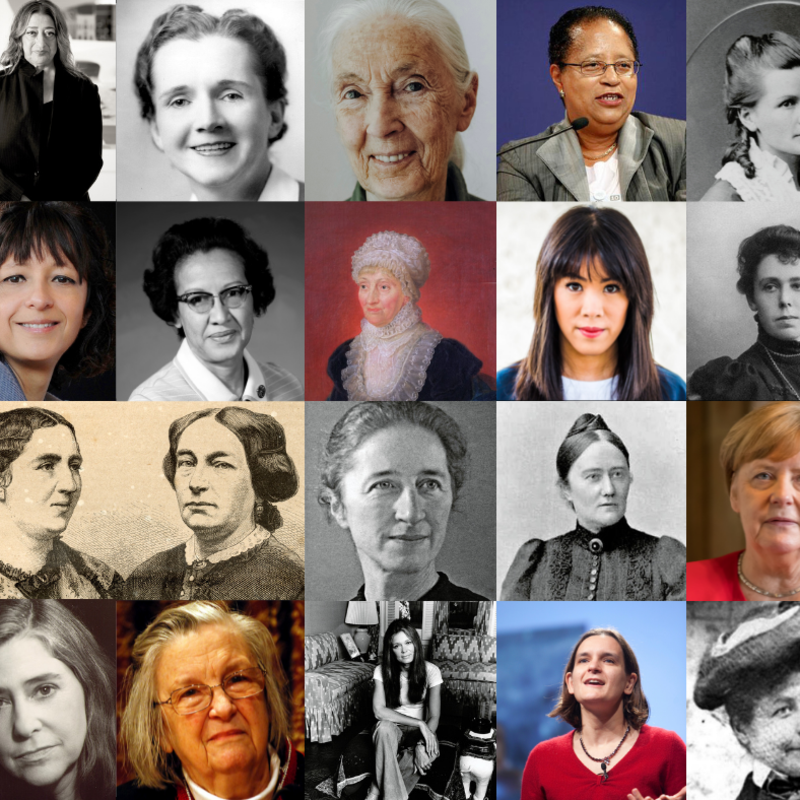 Collage Portraitfotos Wissenschaftlerinnen