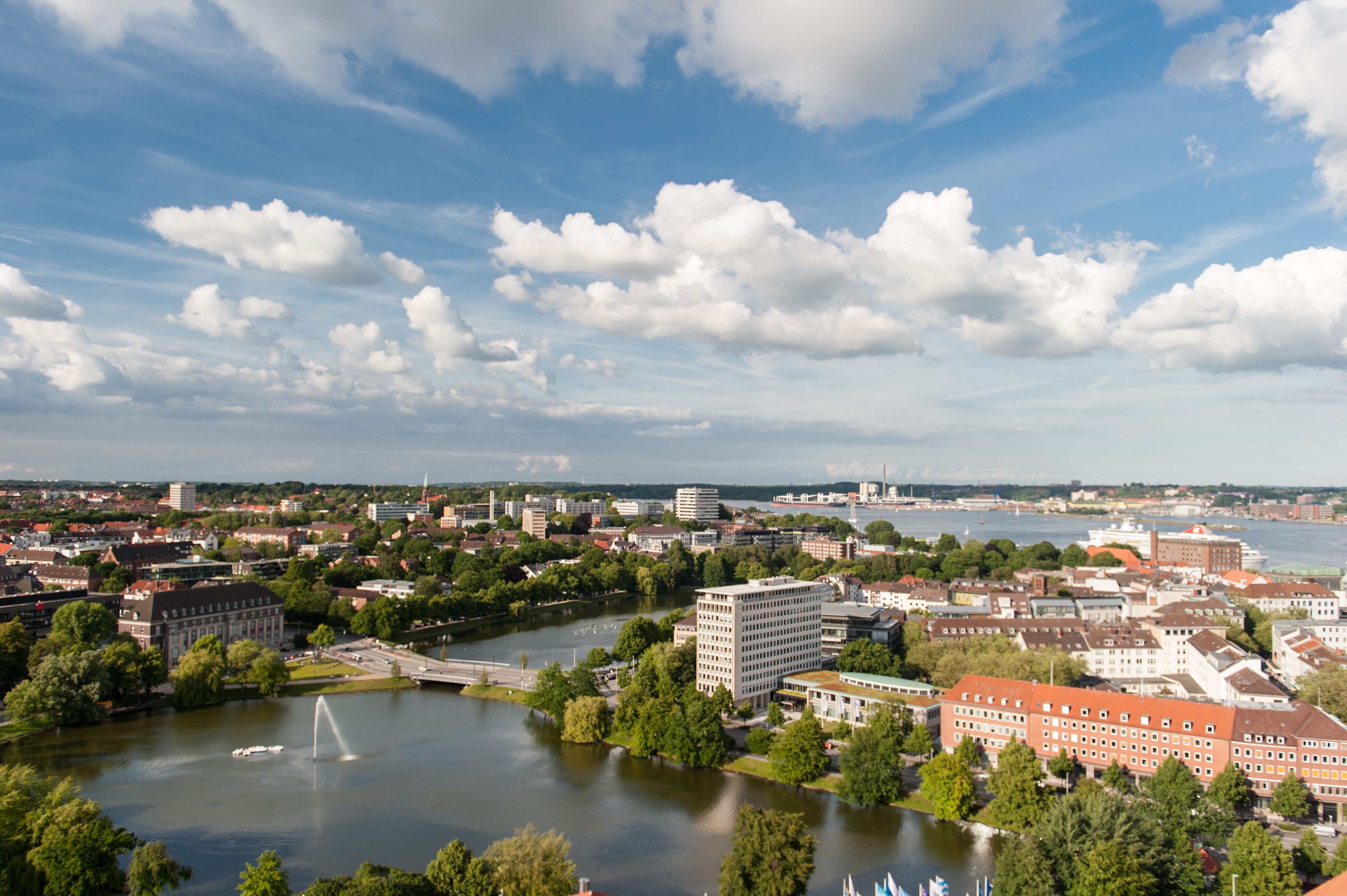 Ausblick über die Stadt Kiel