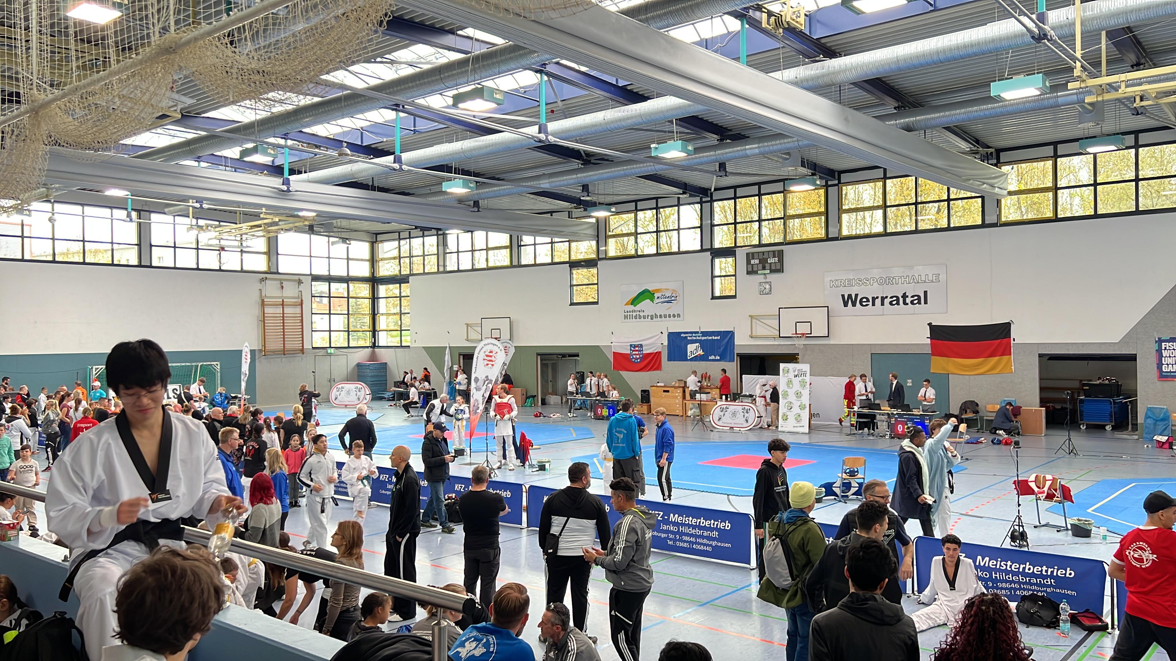 Wettkampfhalle der Deutschen Hochschulmeisterschaften.