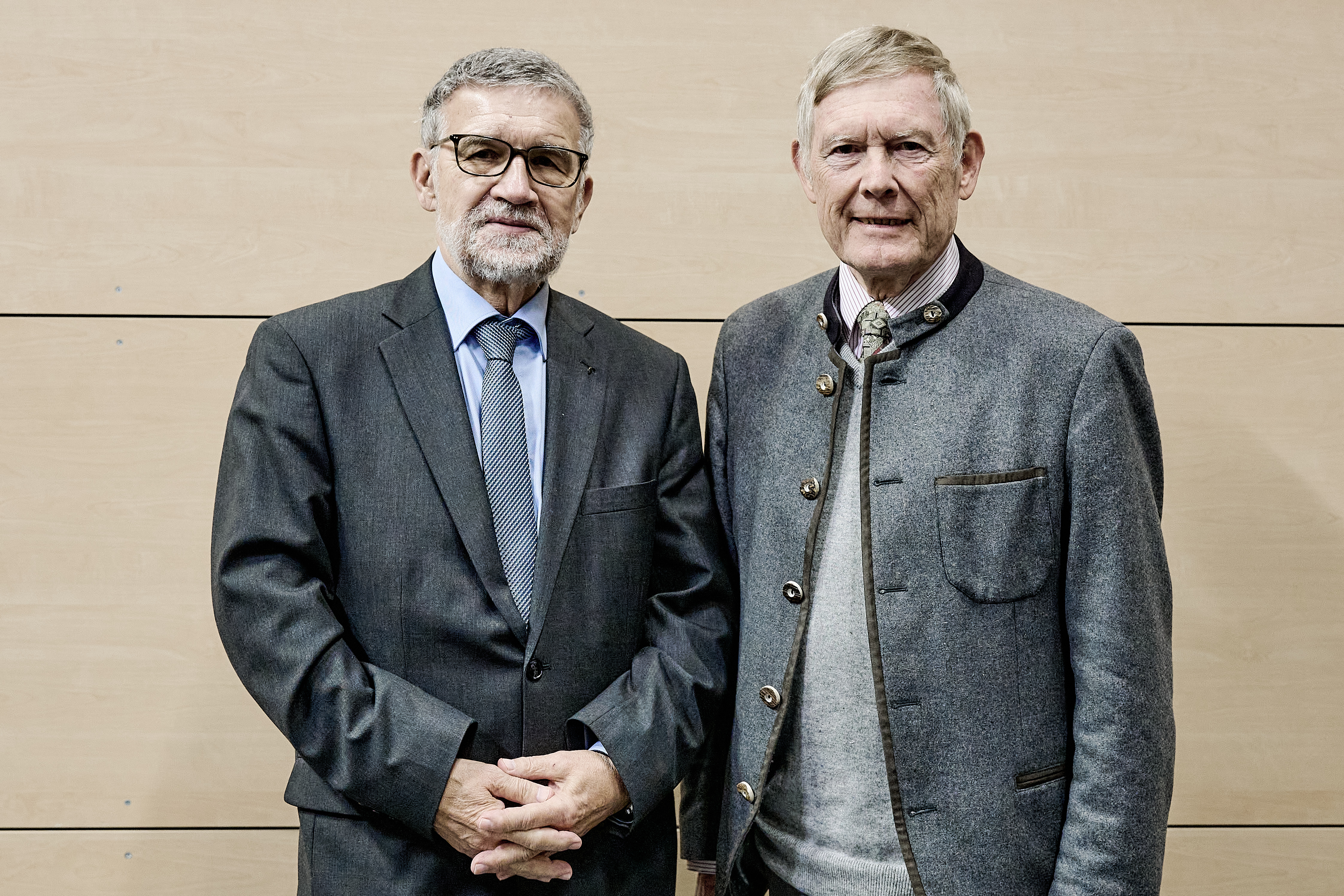 Portraitaufnahme Dr. h. c. Klaus Wichmann und Dr. Christian W. Zöllner